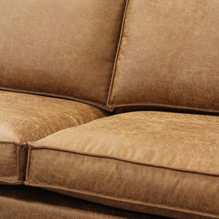 Dimehouse Hoekbank Tulin Cognac Microvezel Links