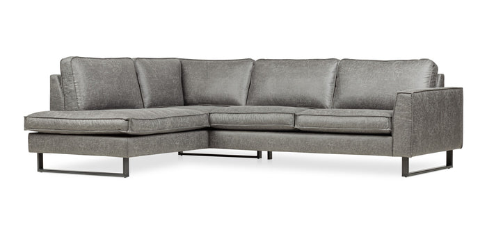 Dimehouse Hoekbank Tulin Grijs Microvezel Links