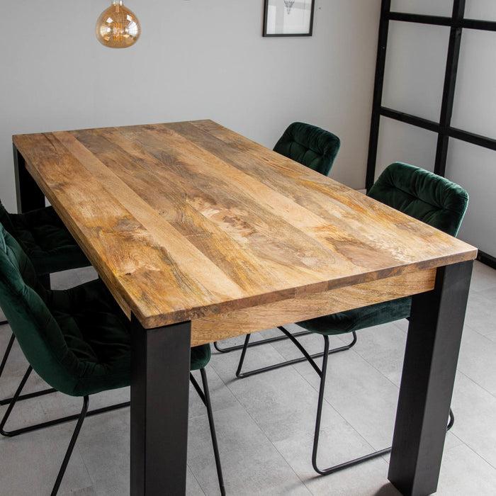 Dimehouse Industriële Eettafel Kansas Mangohout