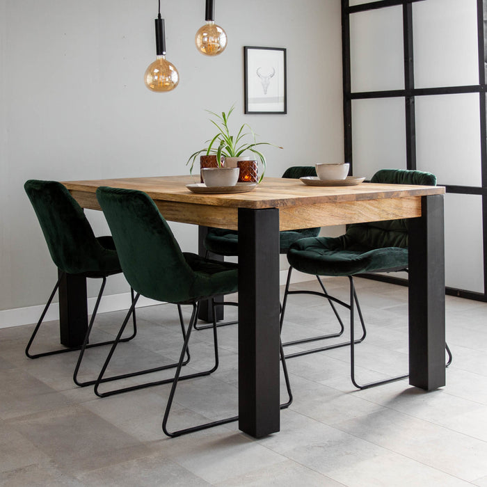 dimehouse Industriële Eettafel Kansas Mangohout