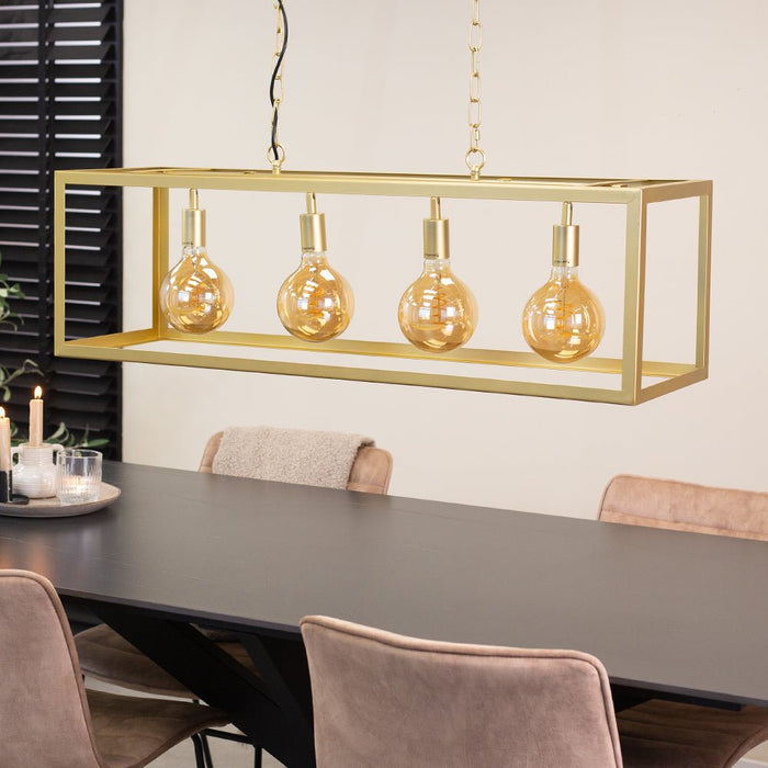 Dimehouse Industriële Hanglamp Aiden Goud 4-Lichts