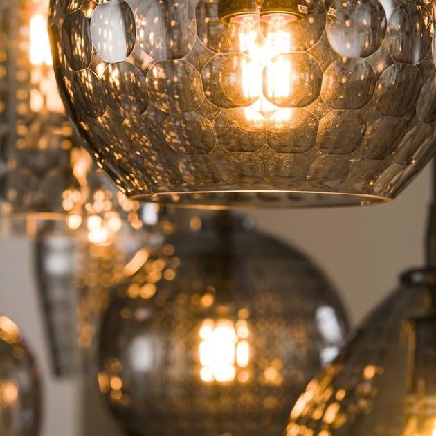 Dimehouse Industriële Hanglamp Glas Gaby 7-Lichts