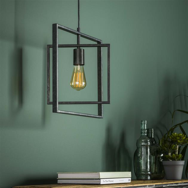 Dimehouse Industriële Hanglamp Kody Square Metaal