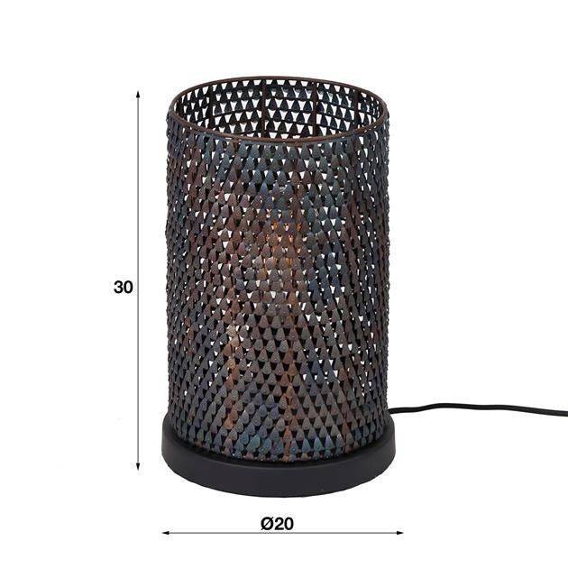 Dimehouse Industriële Tafellamp Jay Zwart Bruin