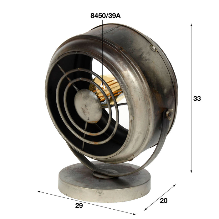 Dimehouse Industriële Vintage Tafellamp Bame 33 Cm