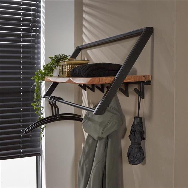 Dimehouse Kapstok 5-haaks Acaciahout Leandra