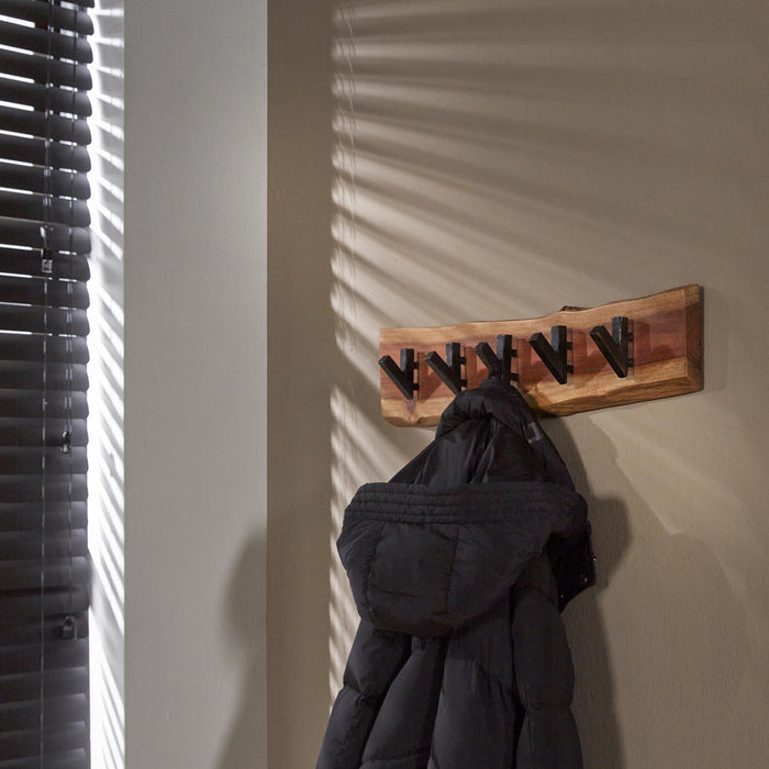 Dimehouse Kapstok Levi 5-haaks Acaciahout