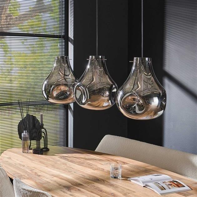 Dimehouse Moderne Hanglamp Glas 3-lichts Denissia