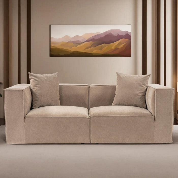 Dimehouse Modulaire 2-zits Bank Sora Cappucino