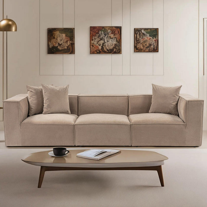 Dimehouse Modulaire 3-zits Bank Sora Cappucino