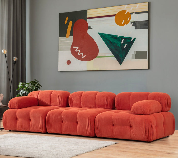Dimehouse Modulaire Bank 3-zits Doblo Rood
