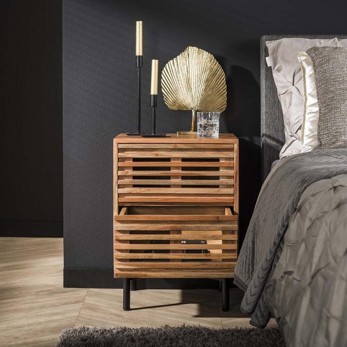 Dimehouse Nachtkastje Monja Acaciahout 2 Lades