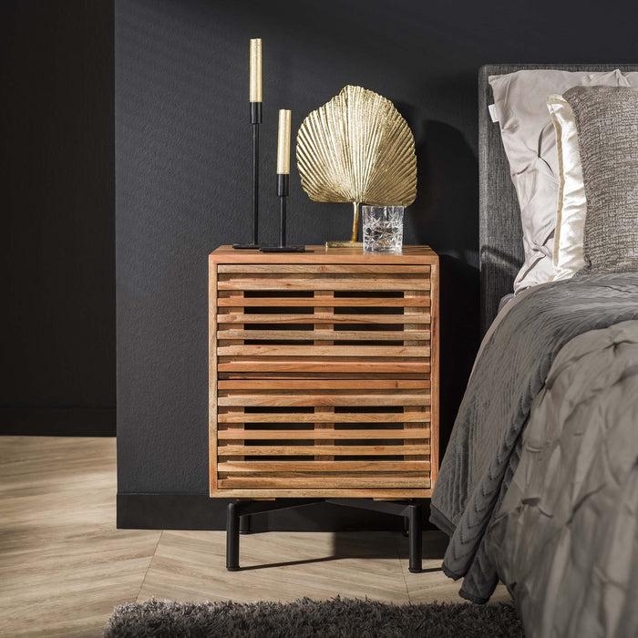 dimehouse Nachtkastje Monja Acaciahout 2 lades