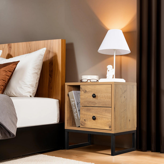 Dimehouse Nachtkastje Naturel Melamine Pulsar