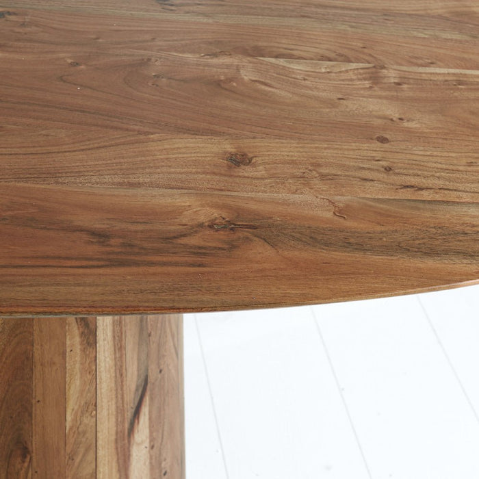 Dimehouse Ovale Eettafel Amelia Acaciahout O-poot