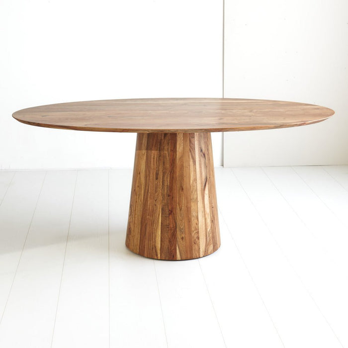 Dimehouse Ovale Eettafel Amelia Acaciahout O-poot