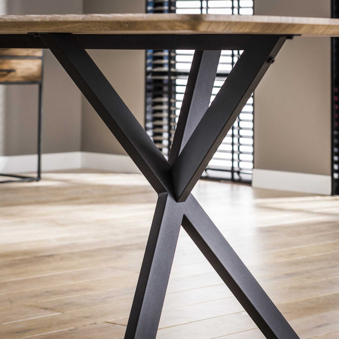 Dimehouse Ovale Eettafel Hanna Eikenlook 190x90 Cm