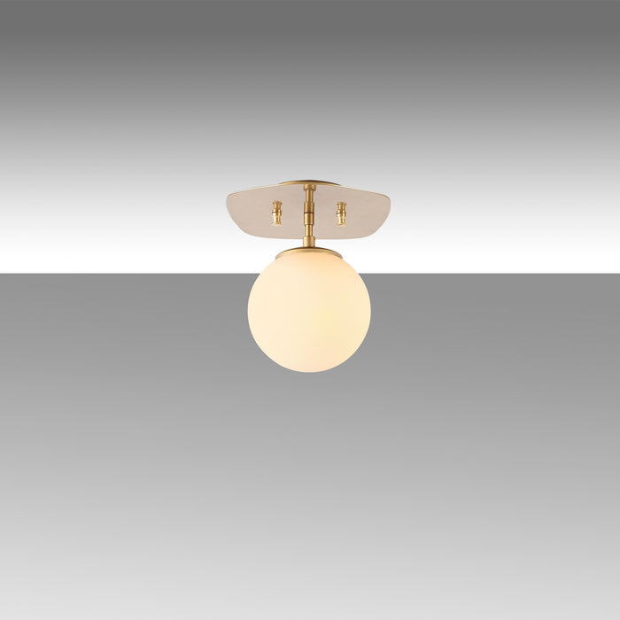 Dimehouse Plafondlamp 1-lichts Goud Glas Axel