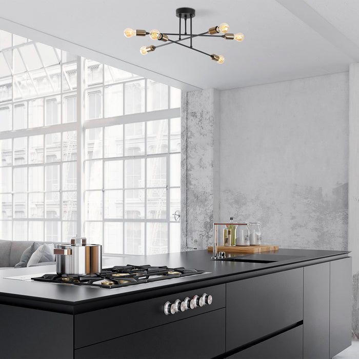 dimehouse Plafondlamp Zwart Metaal Jade