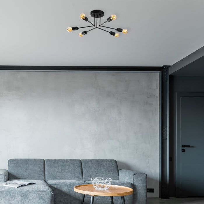 dimehouse Plafondlamp Zwart Metaal Sentinel