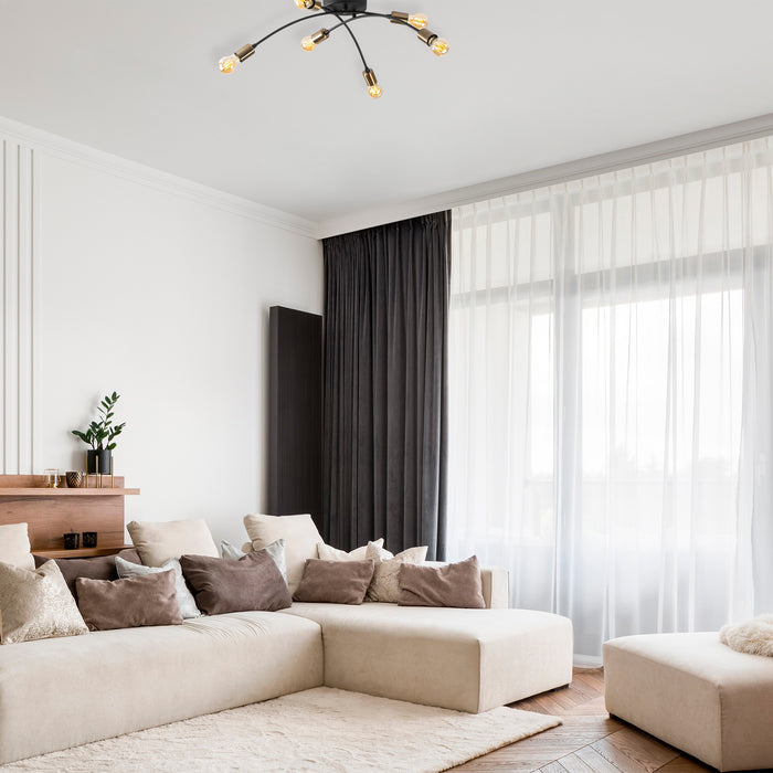 Dimehouse Plafondlamp Zwart Metaal Zest