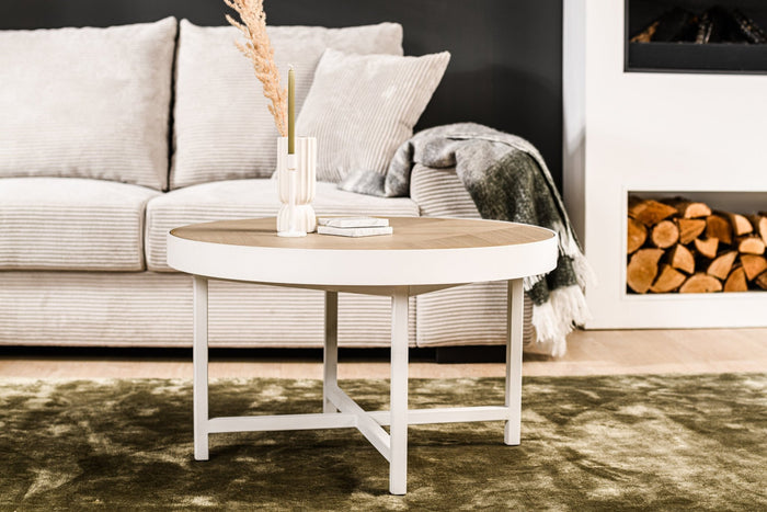 Dimehouse Ronde Salontafel Benja Eiken Fineer