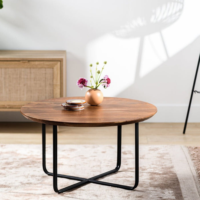 dimehouse Salontafel Stewie Acaciahout Rond 75 cm