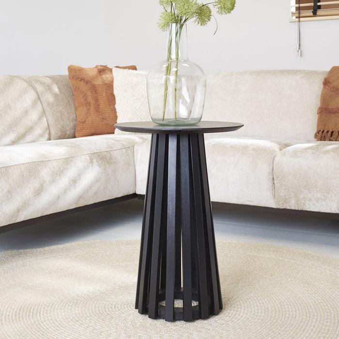 Dimehouse Salontafel Zwart Rory Acaciahout Rond