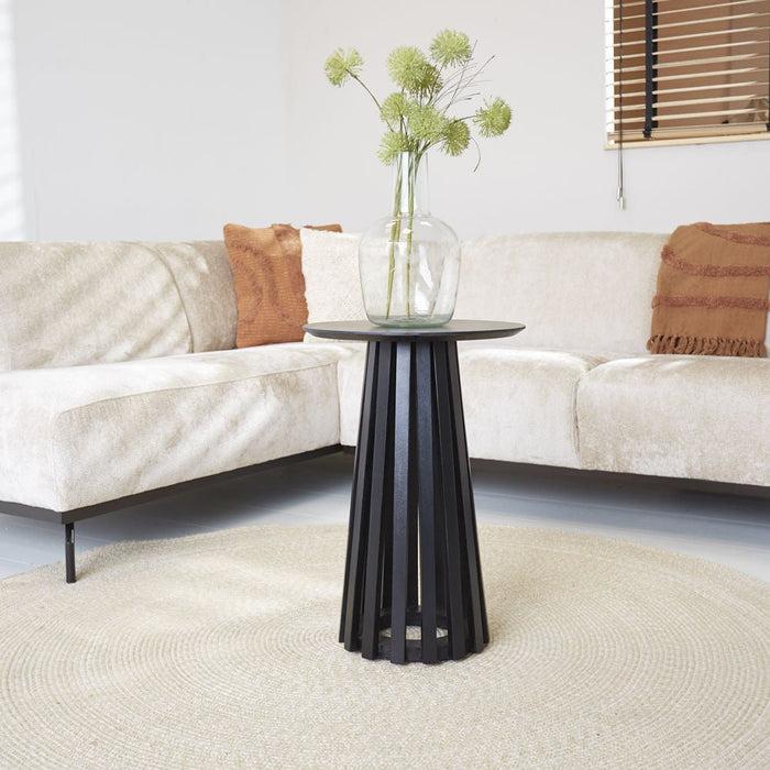 Dimehouse Salontafel Zwart Rory Acaciahout Rond