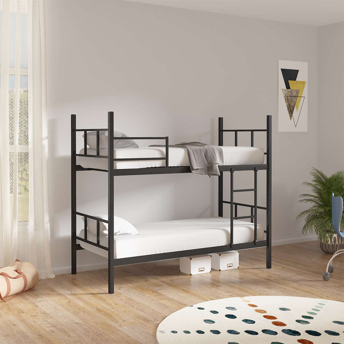 dimehouse Stapelbed Kinderen - Zwart - 200x100 cm