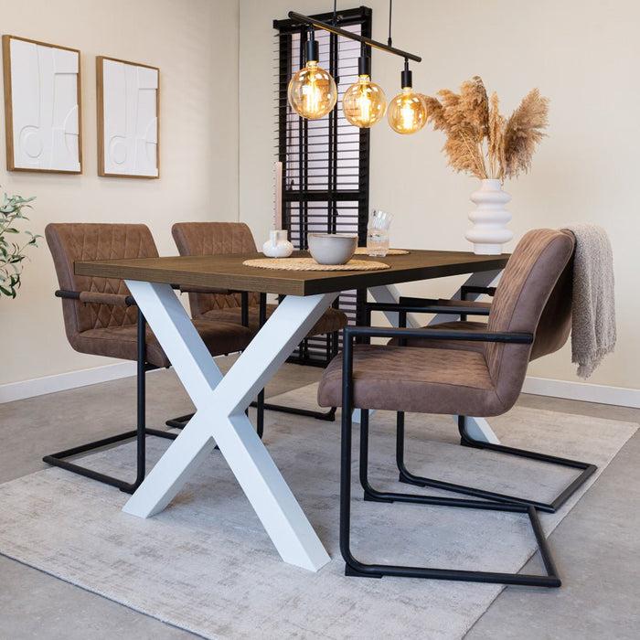 Dimehouse Tafelblad Lenzo Walnoot