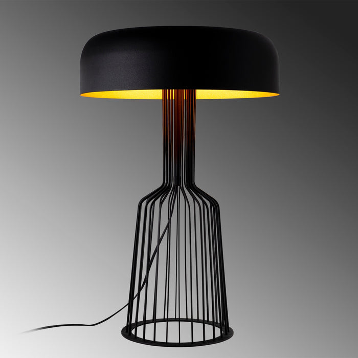 Dimehouse Tafellamp Zwart Goud Metaal Quartz