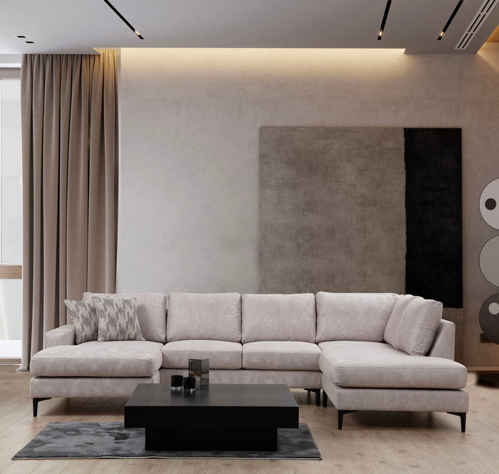 Dimehouse U Hoekbank Rechts Porto Beige