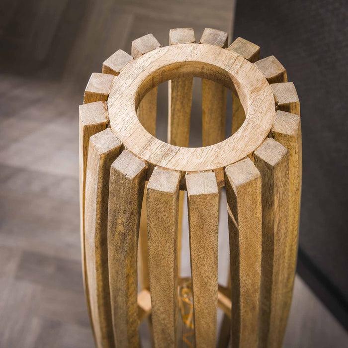 Dimehouse Vloerlamp Jalou Mangohout 3 Lichtbronnen