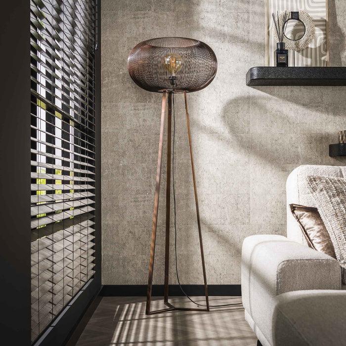 Dimehouse Vloerlamp Jill 3-poot Koper Ø55 Cm