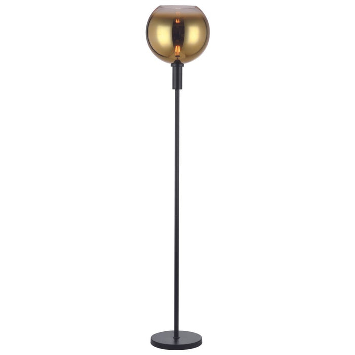 Dimehouse Vloerlamp Nala 1-lichts Glas Goud