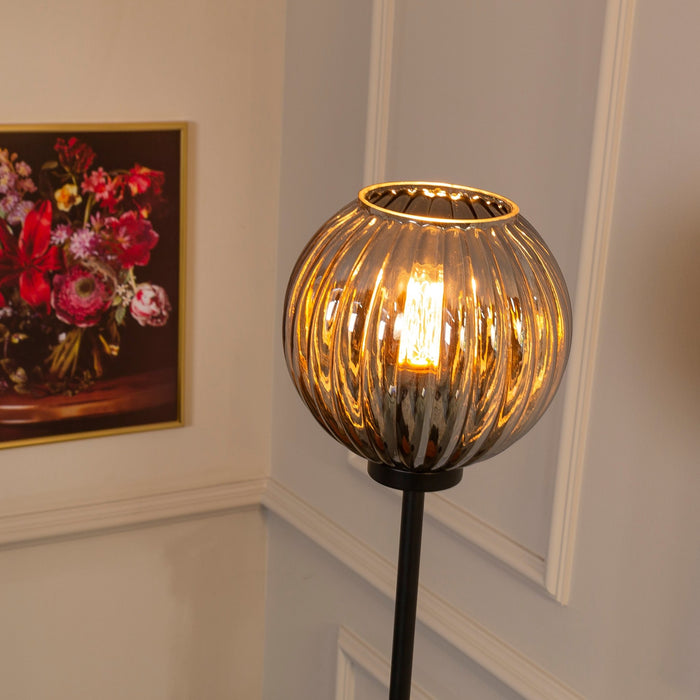 Dimehouse Vloerlamp Viola Glas Bruin