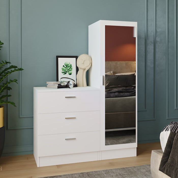 Dimehouse Wandkast Jade Wit Melamine 60x72x47 Cm