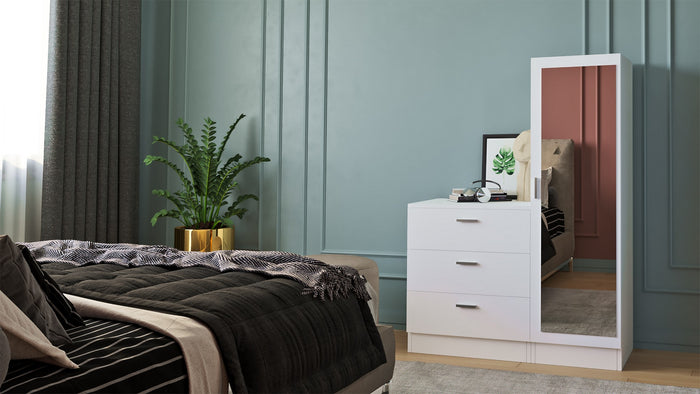 Dimehouse Wandkast Jade Wit Melamine 60x72x47 Cm