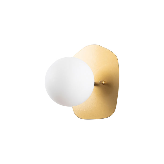 Dimehouse Wandlamp 1-lichts Goud Glas Axel