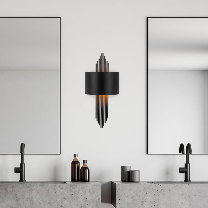 dimehouse Wandlamp 1-lichts Zwart Metaal Andes