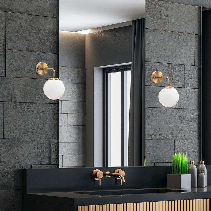 dimehouse Wandlamp Bronskleurig Glas Brim