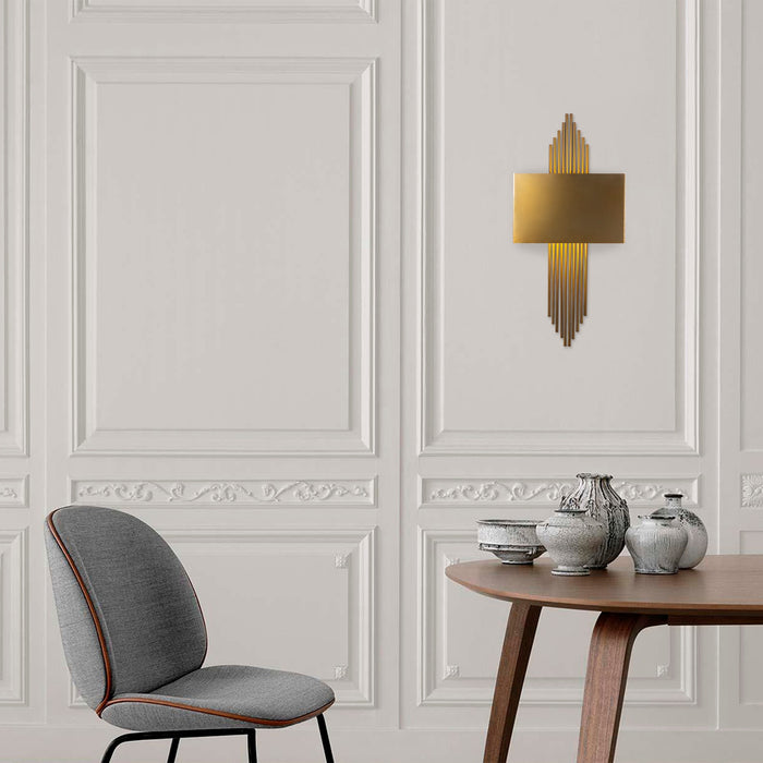 Dimehouse Wandlamp Bronskleurig Metaal Andes