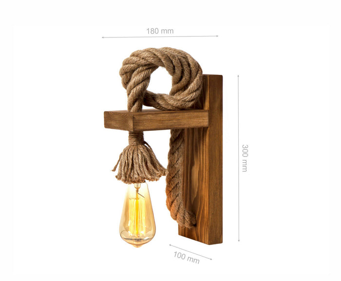 Dimehouse Wandlamp Bruin Metaal Nocturne