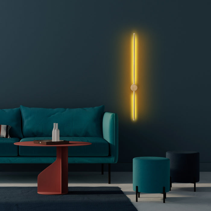 Dimehouse Wandlamp Goud 91 Cm Metaal Vortex