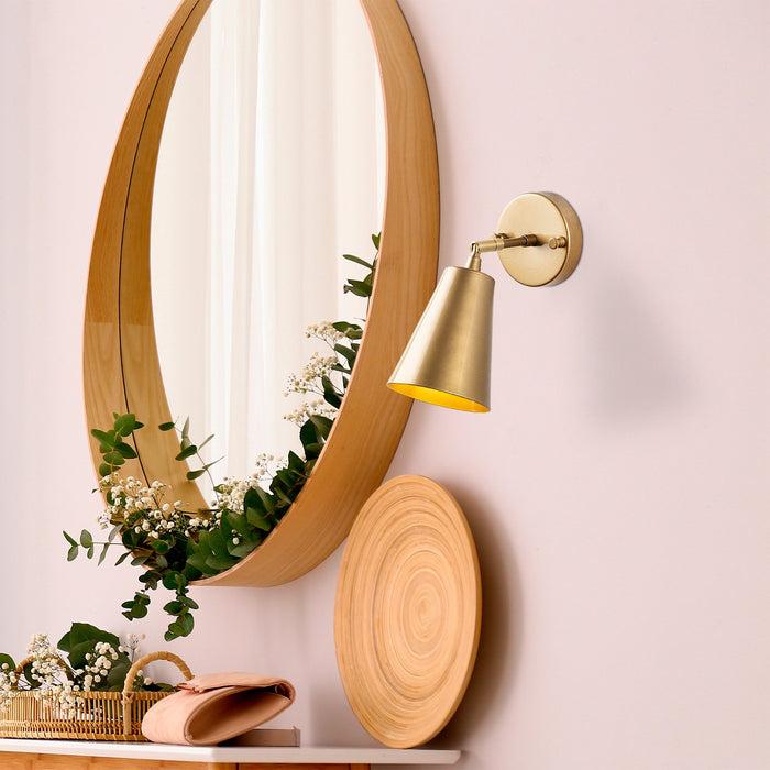 Dimehouse Wandlamp Goud Glas Glacier