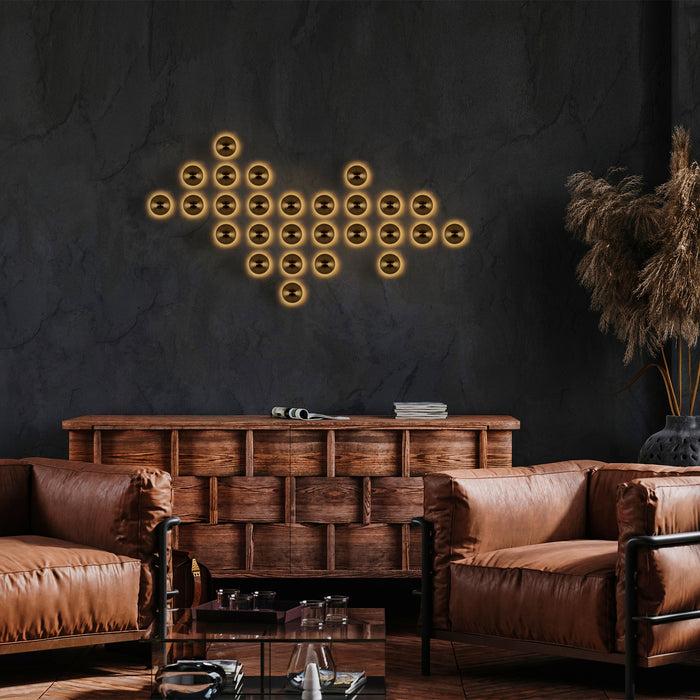 Dimehouse Wandlamp Goud Metaal Dusk