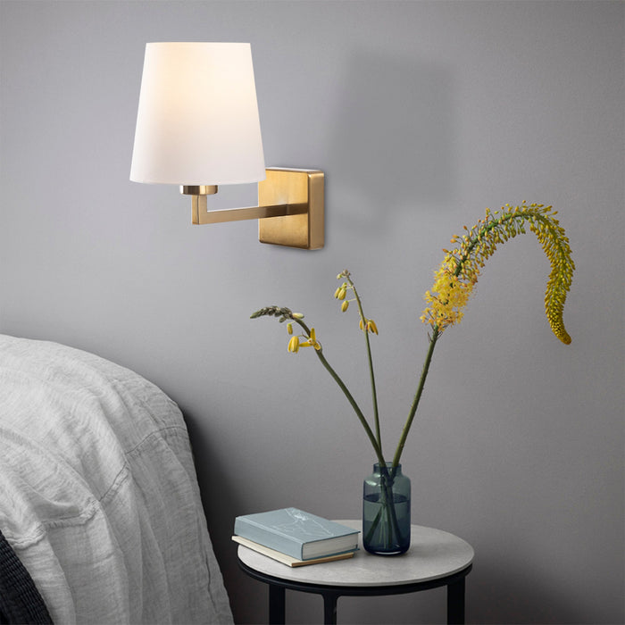 dimehouse Wandlamp Wit Stof Ashburn