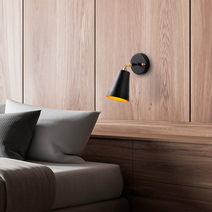 Dimehouse Wandlamp Zwart Goud Glas Glacier