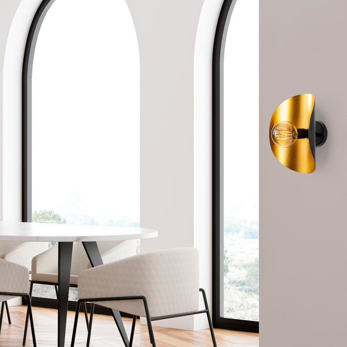 dimehouse Wandlamp Zwart Goud Metaal Echelon